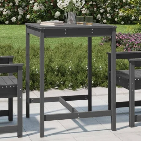 Gartentisch aus massivem grauem Kiefernholz 82,5 x 82,5 x 110 cm von vidaXL, Gartentische - Ref: Foro24-824083, Preis: 97,08 ...
