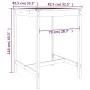 Gartentisch aus massivem grauem Kiefernholz 82,5 x 82,5 x 110 cm von vidaXL, Gartentische - Ref: Foro24-824083, Preis: 97,08 ...