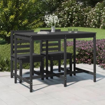 Mesa de jardín madera maciza pino gris 159,5x82,5x110 cm de vidaXL, Mesas de jardín - Ref: Foro24-824097, Precio: 127,13 €, D...