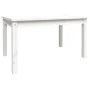 Gartentisch aus massivem weißem Kiefernholz 82,5 x 50,5 x 45 cm von vidaXL, Gartentische - Ref: Foro24-824114, Preis: 53,65 €...