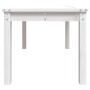 Mesa de jardín madera maciza de pino blanco 82,5x50,5x45 cm