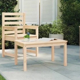 Gartentisch aus massivem Kiefernholz 82,5x50,5x45 cm von vidaXL, Gartentische - Ref: Foro24-824113, Preis: 47,80 €, Rabatt: %