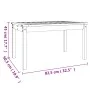 Solid gray pine garden table 82.5x50.5x45 cm by vidaXL, Garden tables - Ref: Foro24-824115, Price: 58,16 €, Discount: %