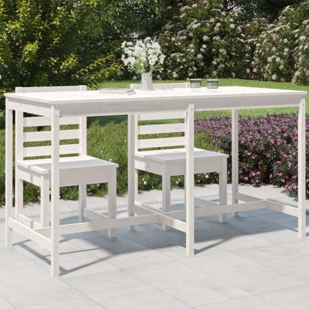 Gartentisch aus massivem Kiefernholz weiß 203,5x90x110 cm von vidaXL, Gartentische - Ref: Foro24-824103, Preis: 151,84 €, Rab...