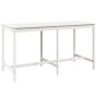 Gartentisch aus massivem Kiefernholz weiß 203,5x90x110 cm von vidaXL, Gartentische - Ref: Foro24-824103, Preis: 151,84 €, Rab...