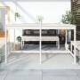 Gartentisch aus massivem Kiefernholz weiß 203,5x90x110 cm von vidaXL, Gartentische - Ref: Foro24-824103, Preis: 151,84 €, Rab...
