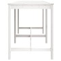 Mesa de jardín madera maciza de pino blanca 203,5x90x110 cm de vidaXL, Mesas de jardín - Ref: Foro24-824103, Precio: 151,78 €