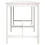 Solid white pine garden table 203.5x90x110 cm by vidaXL, Garden tables - Ref: Foro24-824103, Price: 151,37 €, Discount: %