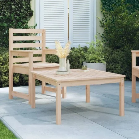 Solid pine wood garden table 82.5x82.5x45 cm by vidaXL, Garden tables - Ref: Foro24-824120, Price: 63,21 €, Discount: %