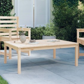 Solid pine wood garden table 121x82.5x45 cm by vidaXL, Garden tables - Ref: Foro24-824127, Price: 83,48 €, Discount: %