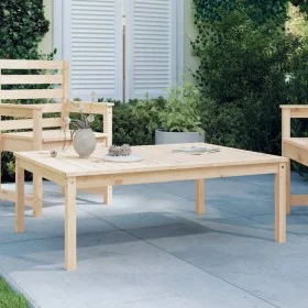 Solid pine wood garden table 121x82.5x45 cm by vidaXL, Garden tables - Ref: Foro24-824127, Price: 82,33 €, Discount: %