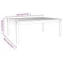 Gartentisch aus massivem Kiefernholz, 121 x 82,5 x 45 cm von vidaXL, Gartentische - Ref: Foro24-824127, Preis: 82,33 €, Rabat...