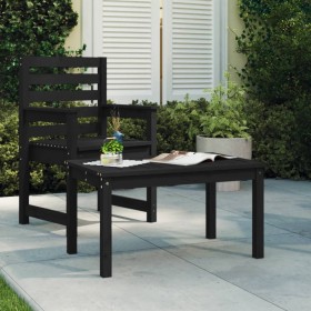 Gartentisch aus massivem Kiefernholz schwarz 82,5x50,5x45 cm von vidaXL, Gartentische - Ref: Foro24-824117, Preis: 48,35 €, R...