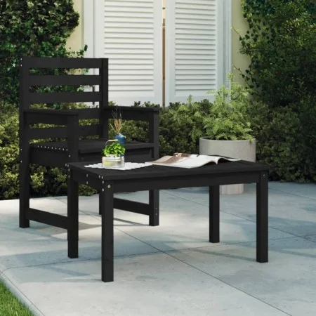 Gartentisch aus massivem Kiefernholz schwarz 82,5x50,5x45 cm von vidaXL, Gartentische - Ref: Foro24-824117, Preis: 47,95 €, R...