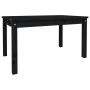 Mesa de jardín madera maciza pino negro 82,5x50,5x45 cm