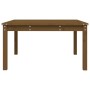 Gartentisch aus massivem Kiefernholz, honigbraun, 82,5 x 82,5 x 45 cm von vidaXL, Gartentische - Ref: Foro24-824123, Preis: 5...