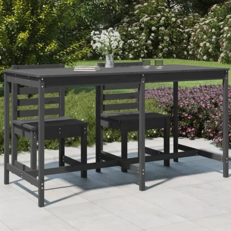 Gartentisch aus massivem, grauem Kiefernholz, 203,5 x 90 x 110 cm von vidaXL, Gartentische - Ref: Foro24-824104, Preis: 149,9...