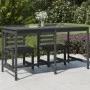 Mesa de jardín madera maciza de pino gris 203,5x90x110 cm de vidaXL, Mesas de jardín - Ref: Foro24-824104, Precio: 149,96 €, ...