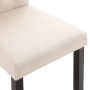 Dining chairs 2 units cream fabric by vidaXL, dining chairs - Ref: Foro24-248987, Price: 194,76 €, Discount: %