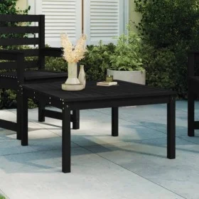Garden table solid black pine wood 82.5x82.5x45 cm by vidaXL, Garden tables - Ref: Foro24-824124, Price: 55,39 €, Discount: %
