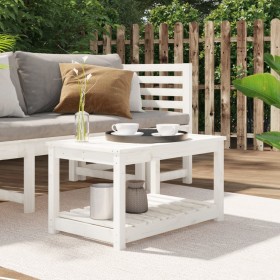Mesa de jardín madera maciza de pino blanco 82,5x50,5x45 cm de vidaXL, Mesas de jardín - Ref: Foro24-824135, Precio: 79,51 €,...