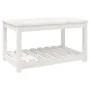 Gartentisch aus massivem weißem Kiefernholz 82,5 x 50,5 x 45 cm von vidaXL, Gartentische - Ref: Foro24-824135, Preis: 78,34 €...