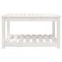 Mesa de jardín madera maciza de pino blanco 82,5x50,5x45 cm