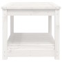 Mesa de jardín madera maciza de pino blanco 82,5x50,5x45 cm