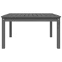 Solid pine gray garden table 82.5x82.5x45 cm by vidaXL, Garden tables - Ref: Foro24-824122, Price: 75,79 €, Discount: %