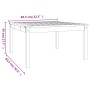 Gartentisch aus massiver Kiefer grau 82,5x82,5x45 cm von vidaXL, Gartentische - Ref: Foro24-824122, Preis: 75,79 €, Rabatt: %