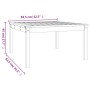 Mesa de jardín madera maciza de Douglas 82,5x82,5x45 cm de vidaXL, Mesas de jardín - Ref: Foro24-824125, Precio: 55,13 €, Des...