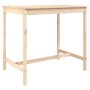 Garden table solid pine wood 121x82.5x110 cm by vidaXL, Garden tables - Ref: Foro24-824088, Price: 108,54 €, Discount: %