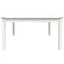 Mesa de jardín madera maciza pino blanco 121x82,5x45 cm de vidaXL, Mesas de jardín - Ref: Foro24-824128, Precio: 102,64 €, De...