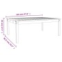 Gartentisch aus massivem weißem Kiefernholz 121x82,5x45 cm von vidaXL, Gartentische - Ref: Foro24-824128, Preis: 104,27 €, Ra...