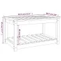 Mesa de jardín madera maciza de pino 82,5x50,5x45 cm de vidaXL, Mesas de jardín - Ref: Foro24-824134, Precio: 77,82 €, Descue...