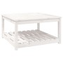 Gartentisch aus massivem weißem Kiefernholz 82,5x82,5x45 cm von vidaXL, Gartentische - Ref: Foro24-824142, Preis: 103,48 €, R...