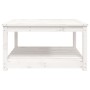 Gartentisch aus massivem weißem Kiefernholz 82,5x82,5x45 cm von vidaXL, Gartentische - Ref: Foro24-824142, Preis: 103,48 €, R...