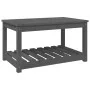 Solid gray pine garden table 82.5x50.5x45 cm by vidaXL, Garden tables - Ref: Foro24-824136, Price: 88,44 €, Discount: %