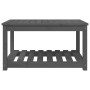 Mesa de jardín madera maciza de pino gris 82,5x50,5x45 cm de vidaXL, Mesas de jardín - Ref: Foro24-824136, Precio: 87,91 €, D...