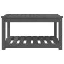 Solid gray pine garden table 82.5x50.5x45 cm by vidaXL, Garden tables - Ref: Foro24-824136, Price: 88,44 €, Discount: %