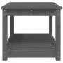 Solid gray pine garden table 82.5x50.5x45 cm by vidaXL, Garden tables - Ref: Foro24-824136, Price: 88,44 €, Discount: %