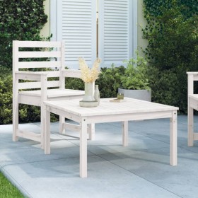 Mesa de jardín madera maciza pino blanco 82,5x82,5x45 cm de vidaXL, Mesas de jardín - Ref: Foro24-824121, Precio: 75,55 €, De...