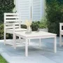 Gartentisch aus massivem weißem Kiefernholz 82,5x82,5x45 cm von vidaXL, Gartentische - Ref: Foro24-824121, Preis: 74,58 €, Ra...