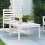 Mesa de jardín madera maciza pino blanco 82,5x82,5x45 cm de vidaXL, Mesas de jardín - Ref: Foro24-824121, Precio: 75,55 €