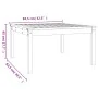 Gartentisch aus massivem weißem Kiefernholz 82,5x82,5x45 cm von vidaXL, Gartentische - Ref: Foro24-824121, Preis: 74,58 €, Ra...