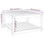 Douglas solid wood garden table 82.5x82.5x45 cm by vidaXL, Garden tables - Ref: Foro24-824146, Price: 87,71 €, Discount: %