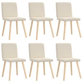 Sillas de comedor 6 unidades lino Sillas de comedor 6 unidades lino
