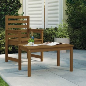 Mesa de jardín madera maciza pino marrón miel 82,5x50,5x45 cm de vidaXL, Mesas de jardín - Ref: Foro24-824116, Precio: 61,54 ...