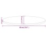 Oval table top solid pine wood 60x30x2.5 cm by vidaXL, Table tops - Ref: Foro24-824310, Price: 23,56 €, Discount: %