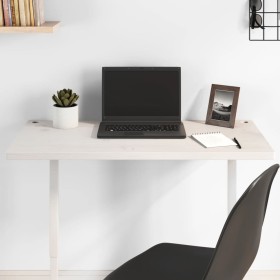Tablero de escritorio madera maciza de pino blanco 80x40x2,5 cm